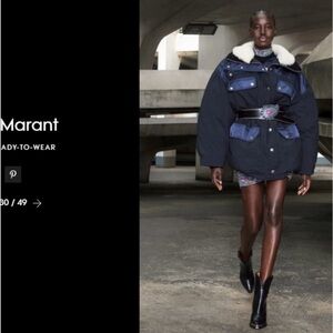 Isabel Marant Manteau Della coat puffer jacket size 36 Small/Medium